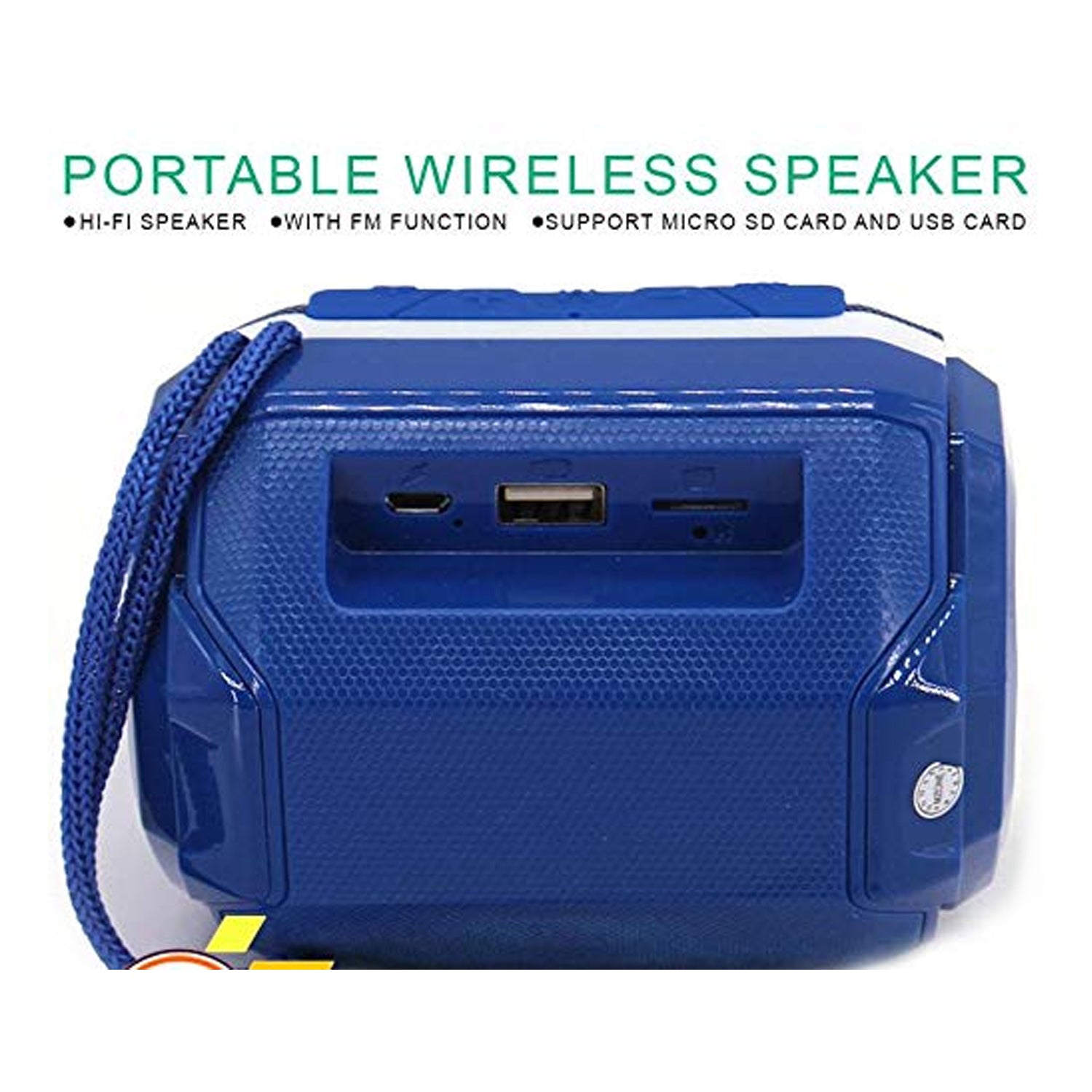 Portable speaker with Bluetooth and DJ bass Portable speaker with Bluetooth and DJ bass